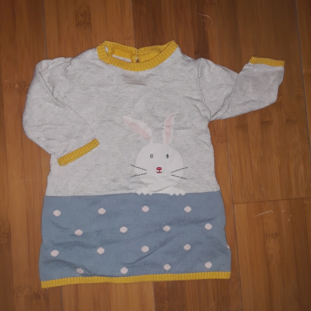 Easter Bunny Knit Sweater Dress Tunic Easter Dress